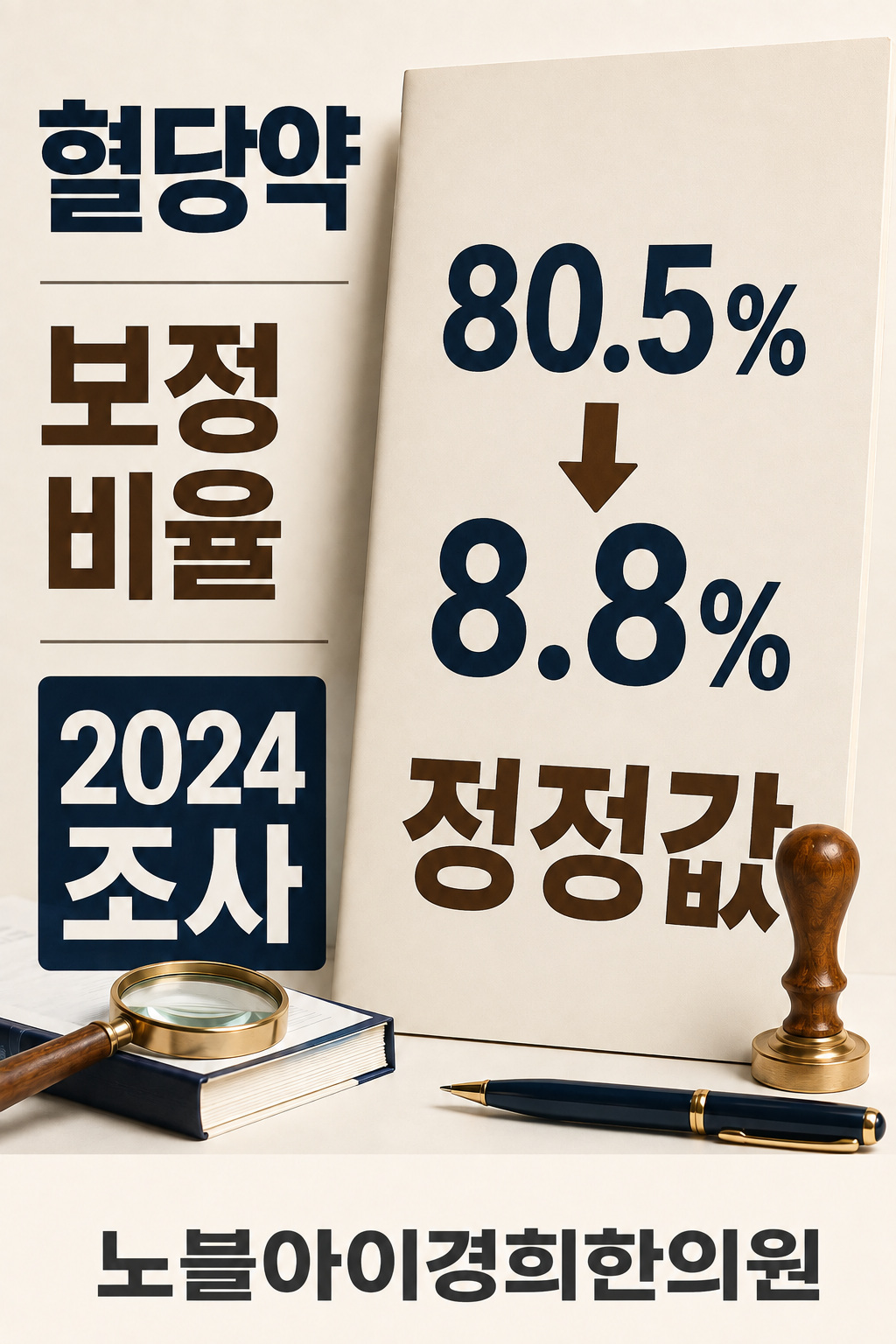 일본 2024 조사 혈당약 항목의 보정 비율이 80.5%에서 8.8%로 정정된 관계도